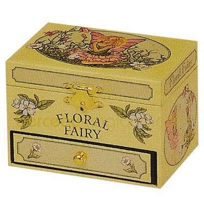 Coffret � musique Fairy jaune par Trousselier