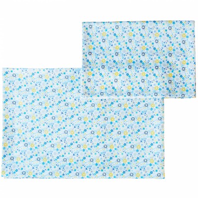 Drap de berceau + taie d'oreiller stars (75 x 100 cm)