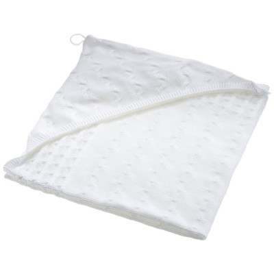 Cape de bain cable uni blanc (80 x 80 cm)