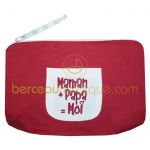 Baby Trousse brod�e Maman + Papa = Moi   - BB & Co