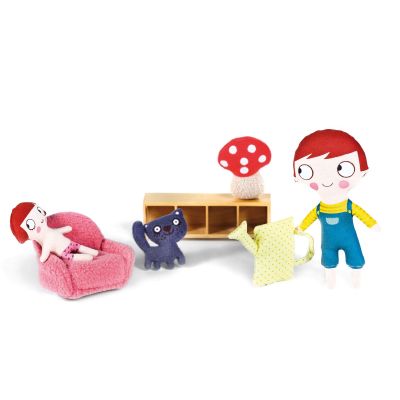 Accessoires maison de poup�e Ninon (4 pi�ces) par Trousselier