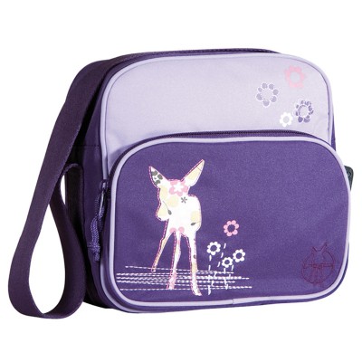 Mini sac square Faon parme par L�ssig