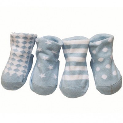 Bo�te 4 paires de chaussettes Assortiment bleu (0-12 mois) par BB & Co