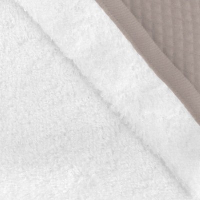 Tablier sortie de bain blanc et taupe  par Red Castle