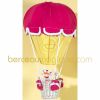 Lampe montgolfi�re Fuchsia / jaune