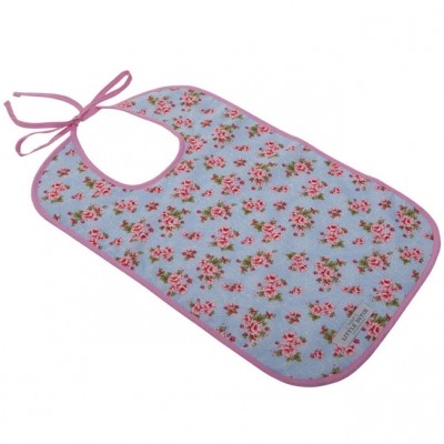 Bavoir floral rose et bleu (43 cm)