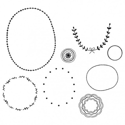 Stickers cadre pinboard noir (80 x 60 cm)