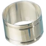Rond de serviette �vas� filets (M�tal argent�) - Aubry Cadoret