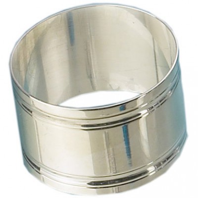 Rond de serviette �vas� filets (M�tal argent�) par Aubry Cadoret