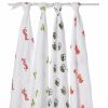 Lot de 4 maxi-langes Animaux