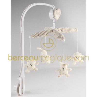 Mobile musical Rabbit & Bear par Domiva