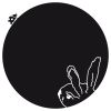 Sticker mural ardoise Lapin