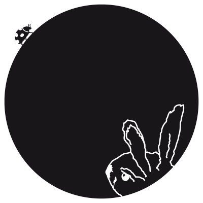 Sticker mural ardoise lapin