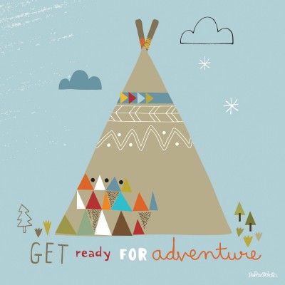 Tableau teepee by paper & cloth (30 x 30 cm)