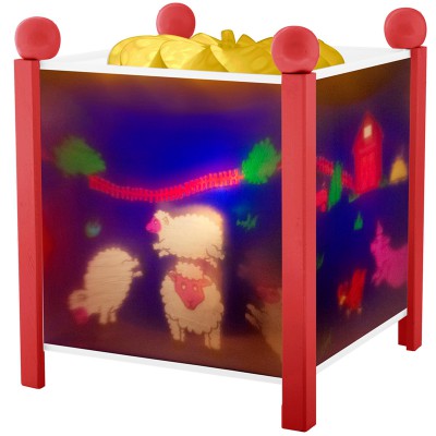 Lanterne magique ''la ferme'' rouge