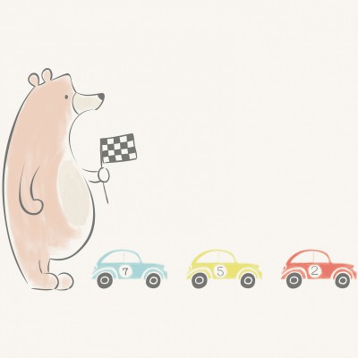 Tableau playtime by briagell perret mini cars (30 x 30 cm)