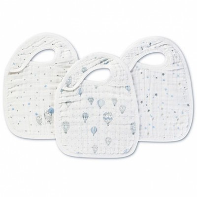Lot de 3 bavoirs nibble hibou night sky