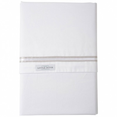 Drap de berceau uni etoile beige (70 x 100 cm)