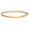 Jonc plat petits losanges pour b�b� (or jaune)