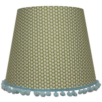 Abat-jour clouds vert et bleu pour suspension (35 x 28 cm)