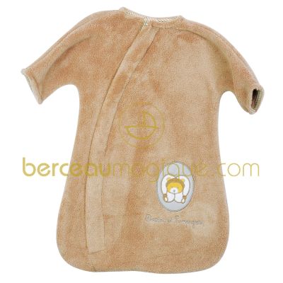 Surpyjama taupe 0-6 mois Tendre Ours (60 cm) par Doudou et Compagnie
