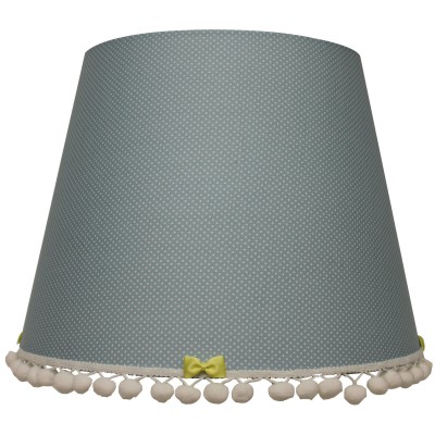 Abat-jour clouds bleu pour lampe (35 x 28 cm)