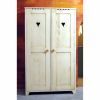 Armoire 2 portes Mer et Montagne finition laqu� us�/patin�/antique (12 teintes)