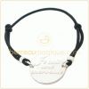 Bracelet cordon ''Je suis une merveille'' (Argent)