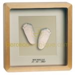 Cadre empreinte moulage deluxe naturel - Baby Art