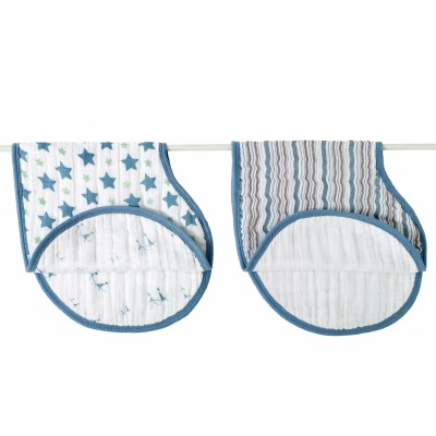 Bavoirs protection d'épaules dribble étoile prince charming (lot de 2)