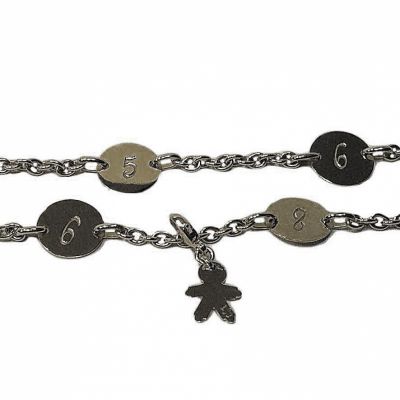 Collier breloque Moi apr�s Mois Charm's (argent) par Loupidou