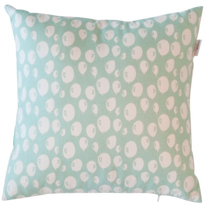 Coussin carré balloon turquoise