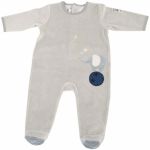 Pyjama beige Aim� et C�leste (3 mois) - Moulin Roty