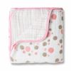 Couverture hiver Pois rose