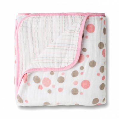 Couverture hiver Pois rose par Aden + Anais