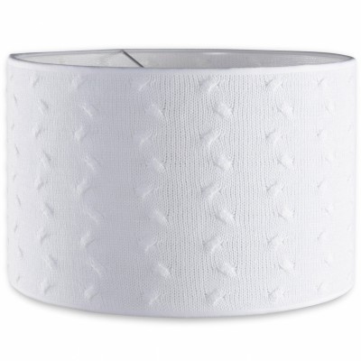 Abat-jour cable uni blanc (30 cm)