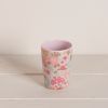 Verre en m�lamine Lit de fleurs
