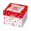 Coffret cube ''Elfe rouge et blanc''