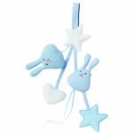 Kit hochet � accrocher Vichy ciel - Trousselier