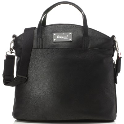 Sac à langer maman grace en simili cuir noir