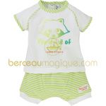 Ensemble T-shirt et short fa�on sarouel Un monde de couleurs (naissance au 6 mois) - Sucre d'orge
