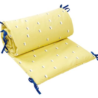 Tour de lit chats jaune (pour lits 60 x 120 et 70 x 140 cm)