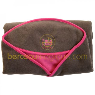 Babynomade polaire marron et fuchsia (taille 1 :  66 x 85 cm)   par  Red Castle