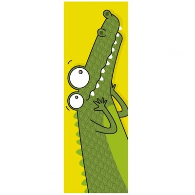 Tableau tête de crocodile (20 x 60 cm)