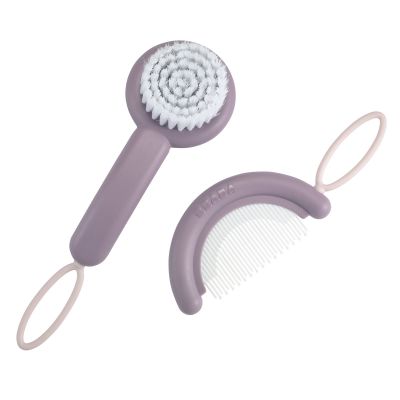 Peigne et brosse poudr� rose par B�aba