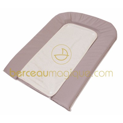 Matelas � langer taupe �cru par Candide