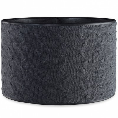 Abat-jour cable uni gris anthracite (30 cm)