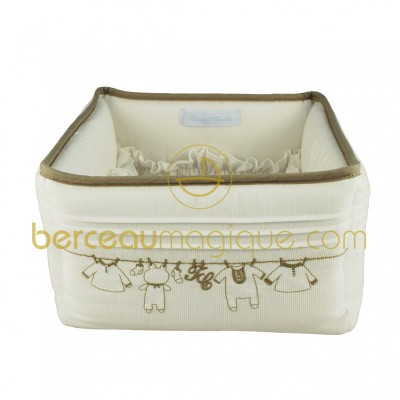 Panier nurserie ivoire Trousseau par Tartine et Chocolat