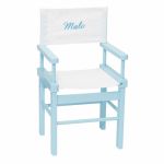 Fauteuil metteur en sc�ne Un dimanche au bord de l'eau blanc et bleu (personnalisable) - Moulin Roty