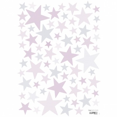 Stickers a3 my superstar lilac by sophie cordier (29,7 x 42 cm)